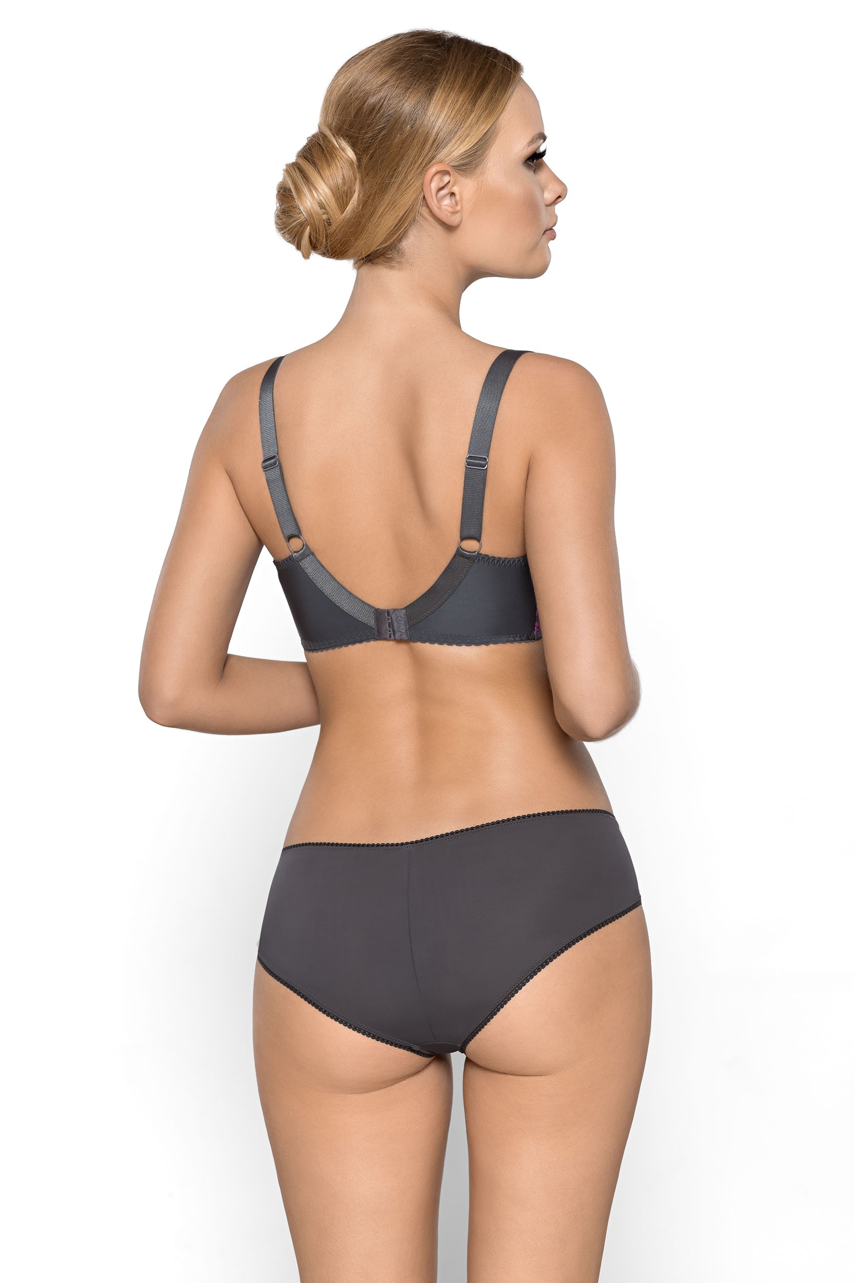 Wiosenne nowości! Szary semi-soft w urocze kwiaty